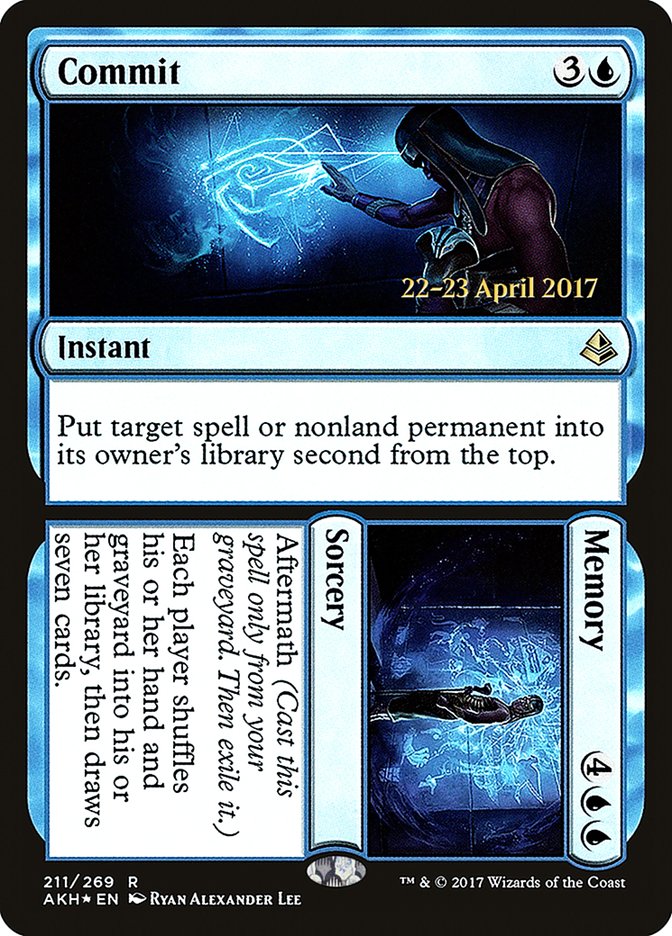 Commit // Memory [Amonkhet Prerelease Promos] | Galaxy Games LLC