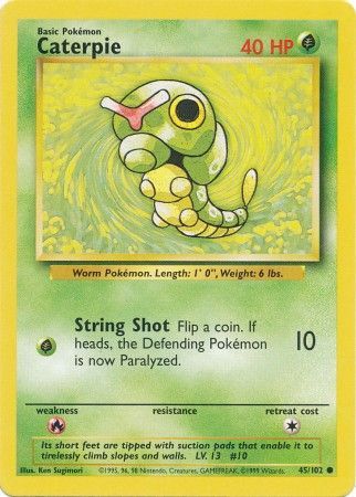 Caterpie (45/102) [Base Set Unlimited] | Galaxy Games LLC