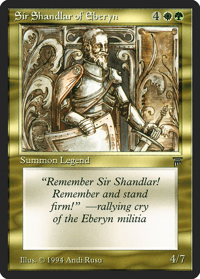Sir Shandlar of Eberyn [Legends] | Galaxy Games LLC