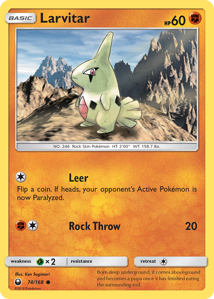 Larvitar (74/168) [Sun & Moon: Celestial Storm] | Galaxy Games LLC