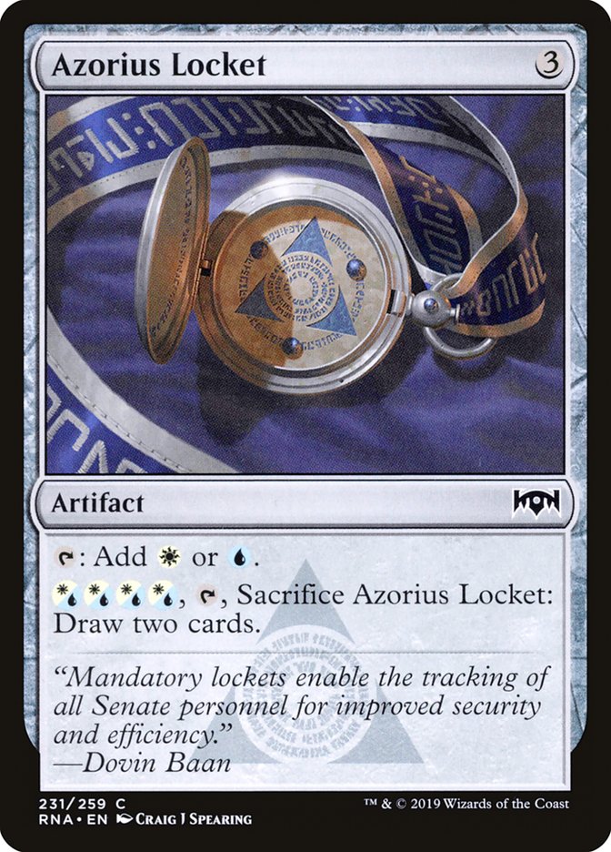 Azorius Locket [Ravnica Allegiance] | Galaxy Games LLC