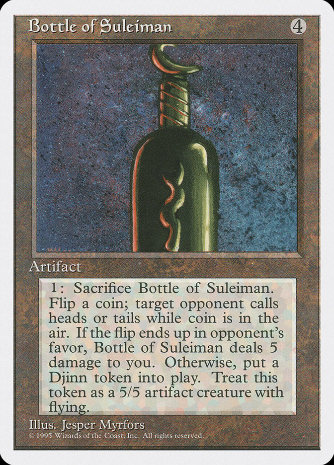 Bottle of Suleiman [Fourth Edition] | Galaxy Games LLC