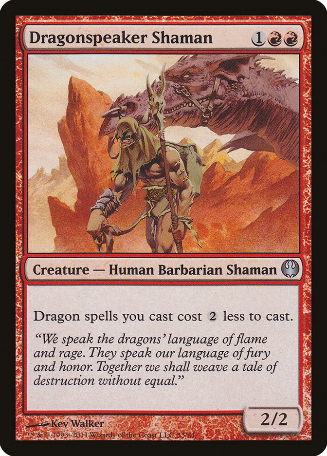 Dragonspeaker Shaman [Duel Decks: Knights vs. Dragons] | Galaxy Games LLC