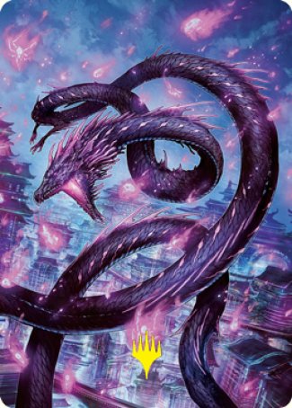 Junji, the Midnight Sky 2 Art Card (Gold-Stamped Signature) [Kamigawa: Neon Dynasty Art Series] | Galaxy Games LLC