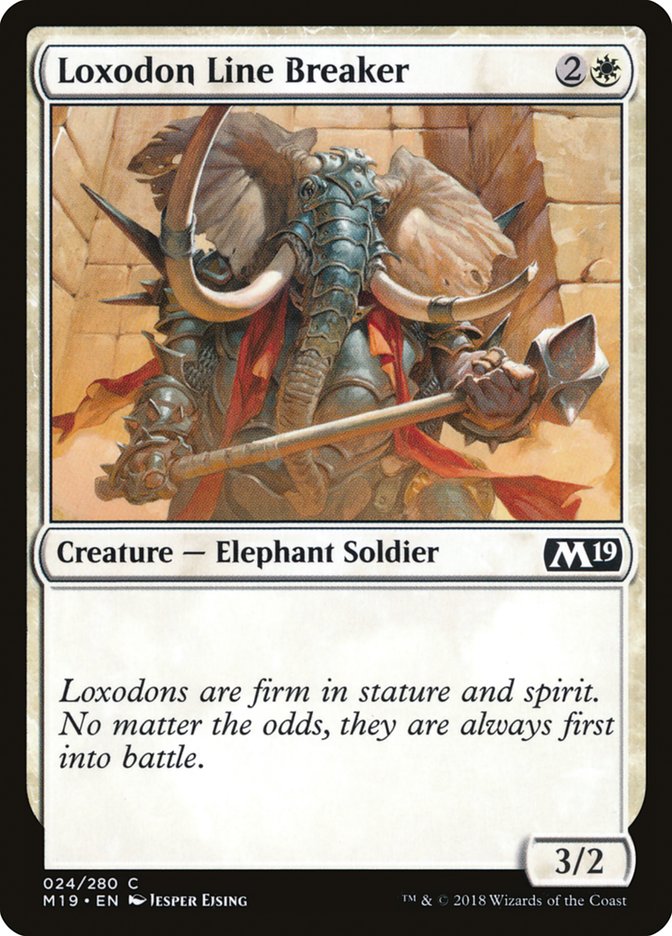 Loxodon Line Breaker [Core Set 2019] | Galaxy Games LLC