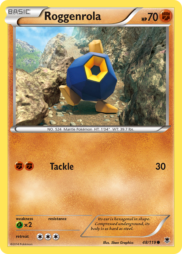 Roggenrola (48/119) [XY: Phantom Forces] | Galaxy Games LLC