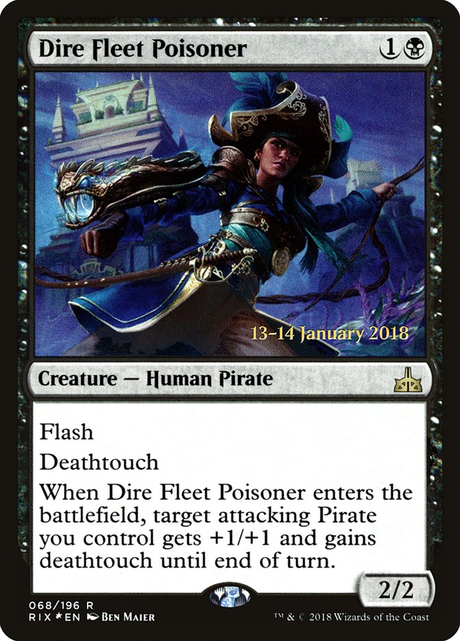 Dire Fleet Poisoner [Rivals of Ixalan Prerelease Promos] | Galaxy Games LLC