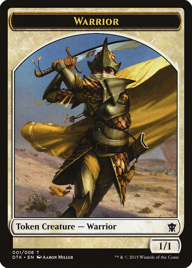 Warrior Token [Dragons of Tarkir Tokens] | Galaxy Games LLC