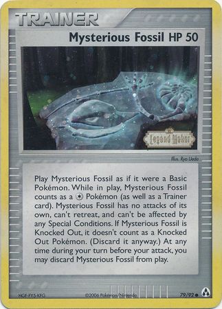 Mysterious Fossil (79/92) (Stamped) [EX: Legend Maker] | Galaxy Games LLC