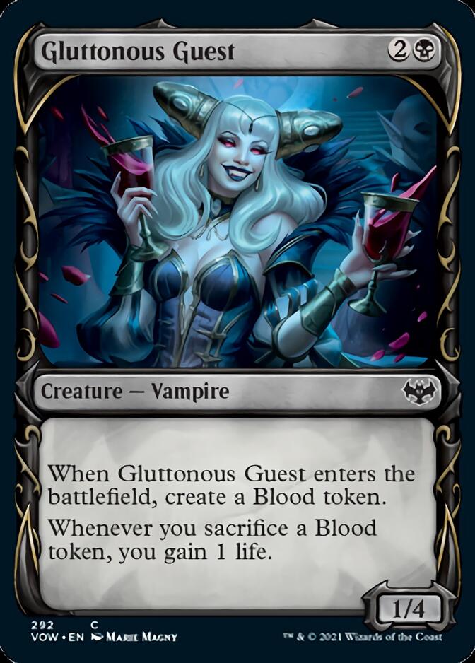 Gluttonous Guest (Showcase Fang Frame) [Innistrad: Crimson Vow] | Galaxy Games LLC