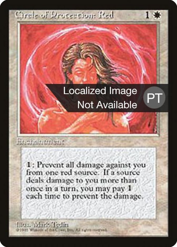 Circle of Protection: Red [Fourth Edition (Foreign Black Border)] | Galaxy Games LLC