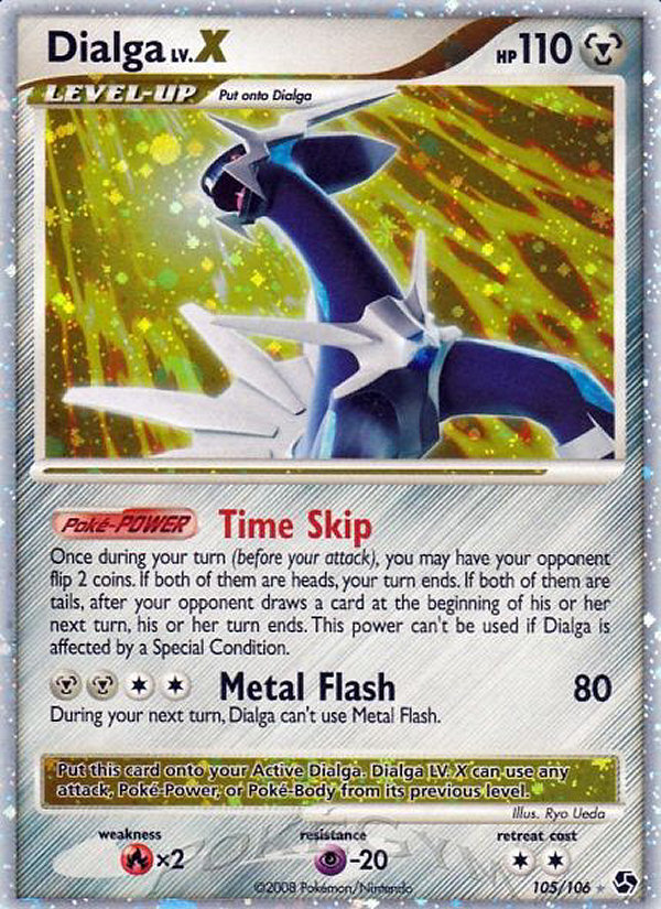 Dialga LV.X (105/106) [Diamond & Pearl: Great Encounters] | Galaxy Games LLC