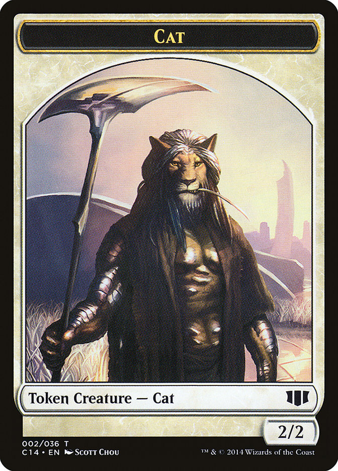 Angel // Cat Double-sided Token [Commander 2014 Tokens] | Galaxy Games LLC