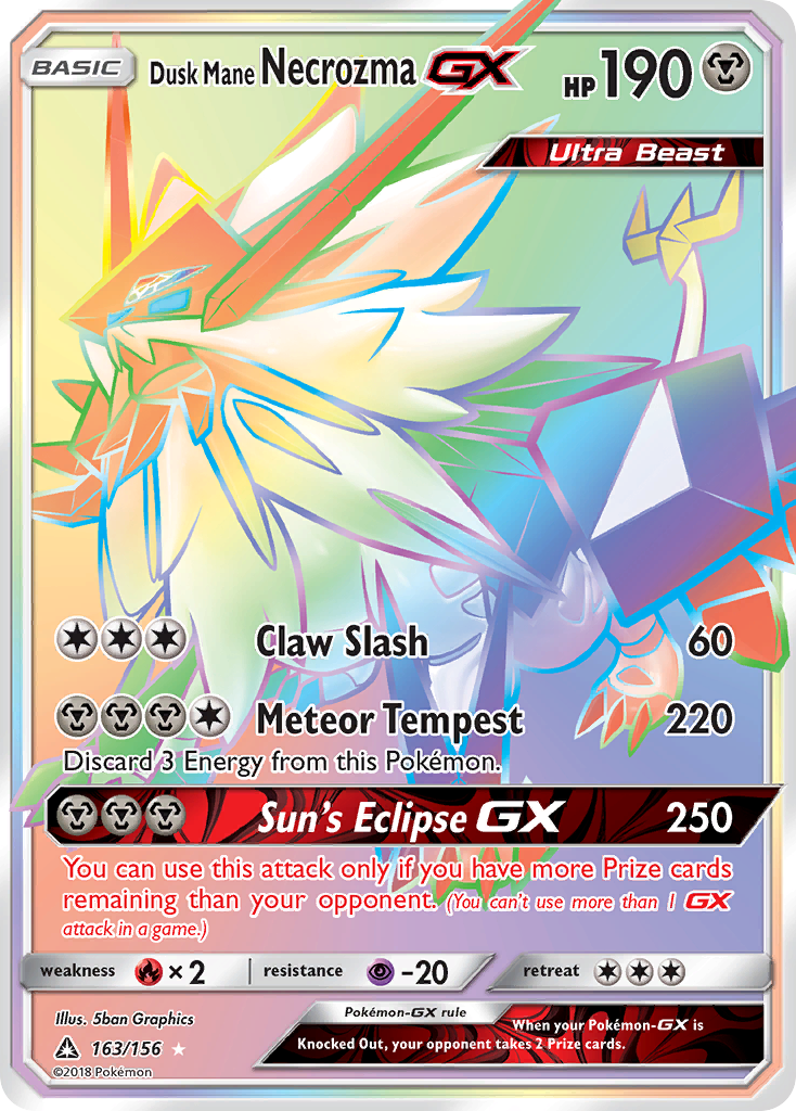 Dusk Mane Necrozma GX (163/156) [Sun & Moon: Ultra Prism] | Galaxy Games LLC