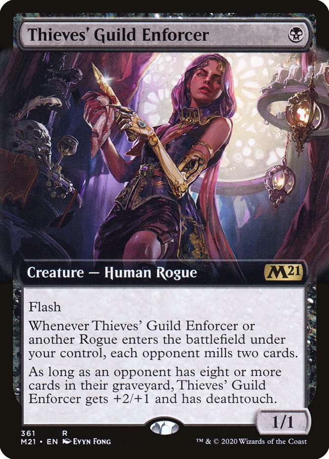 Thieves' Guild Enforcer (Extended Art) [Core Set 2021] | Galaxy Games LLC
