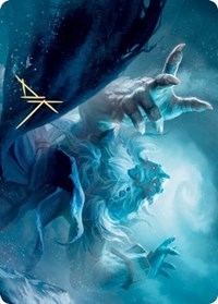 Cyclone Summoner Art Card (Gold-Stamped Signature) [Kaldheim Art Series] | Galaxy Games LLC