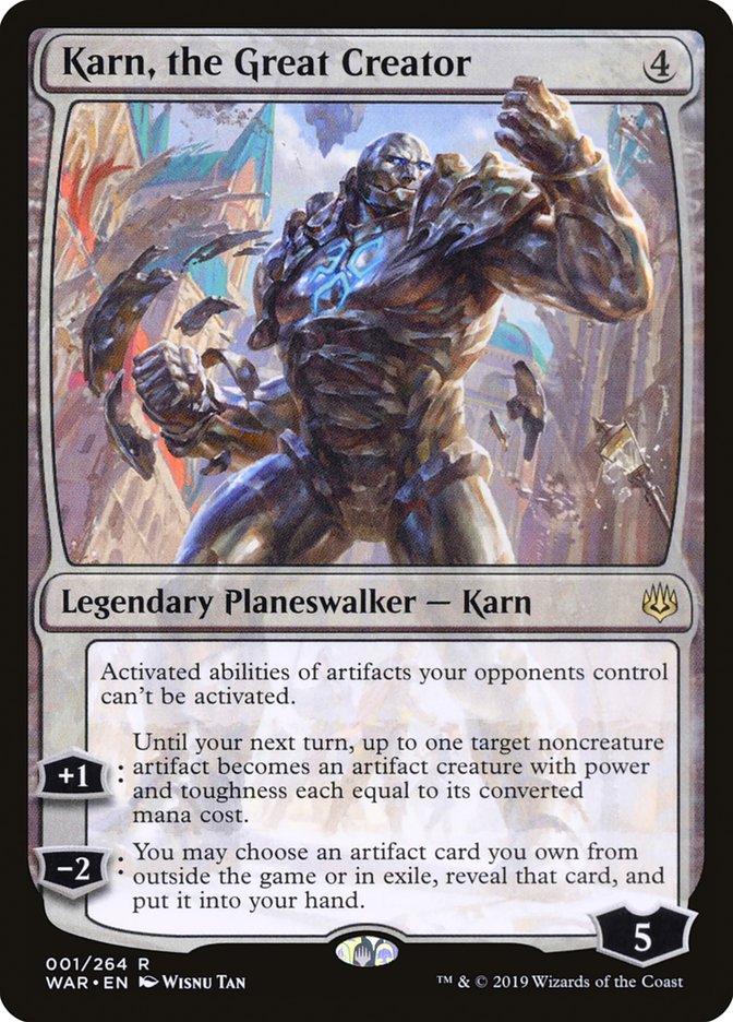 Karn, the Great Creator [War of the Spark] | Galaxy Games LLC