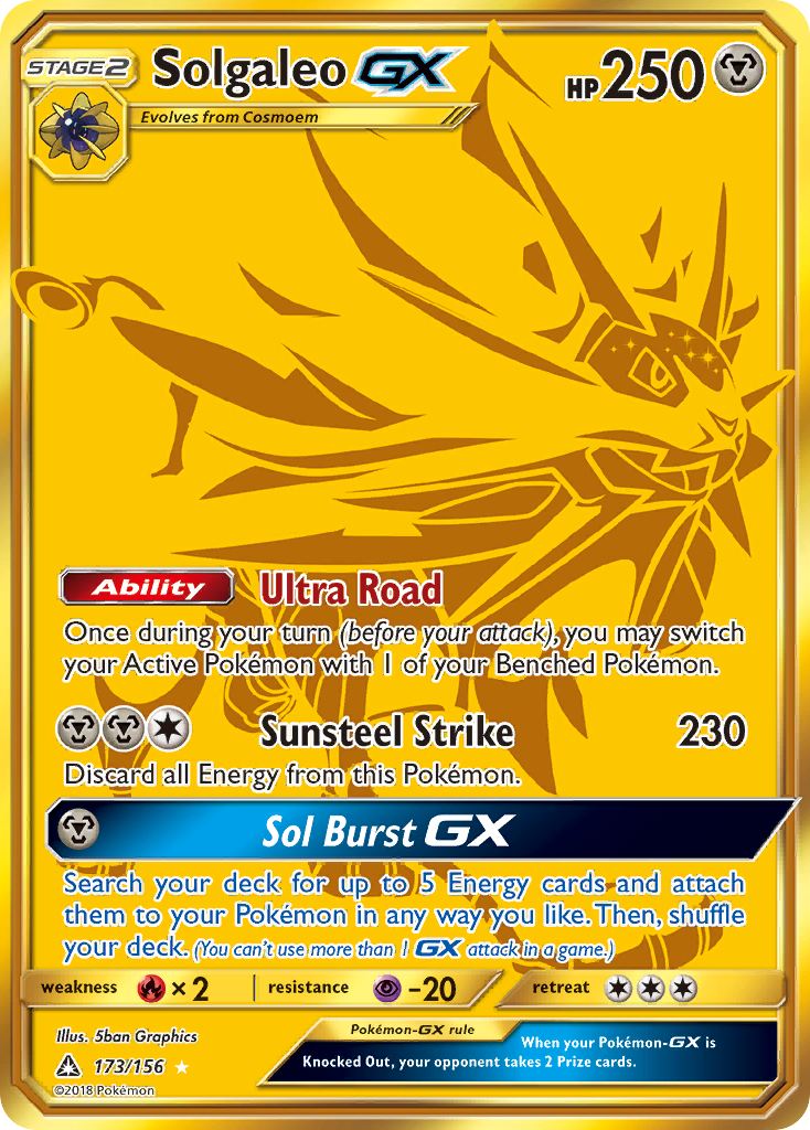 Solgaleo GX (173/156) [Sun & Moon: Ultra Prism] | Galaxy Games LLC