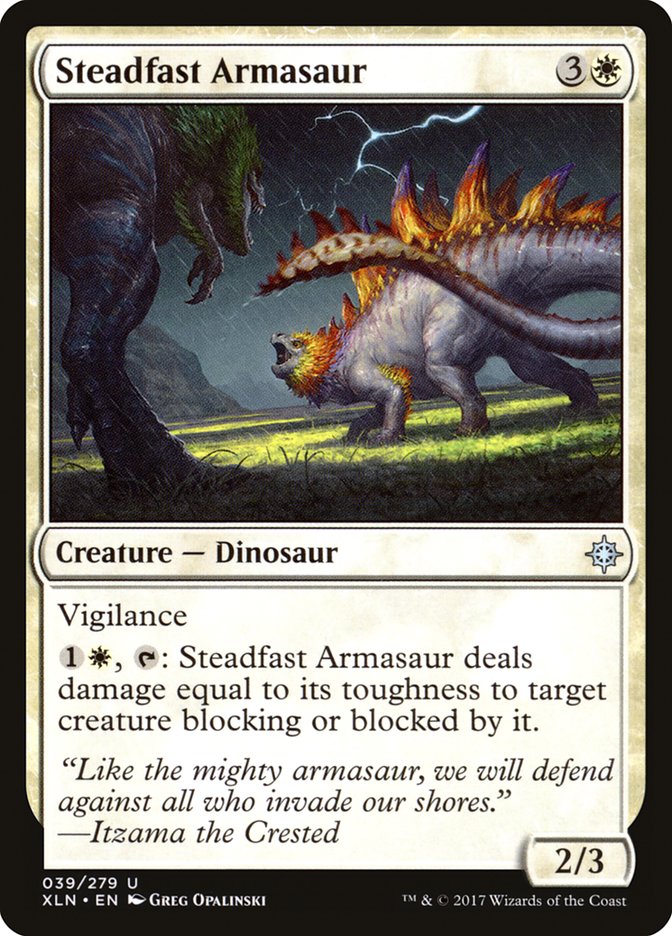 Steadfast Armasaur [Ixalan] | Galaxy Games LLC