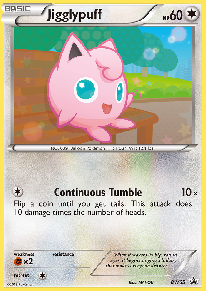 Jigglypuff (BW65) [Black & White: Black Star Promos] | Galaxy Games LLC