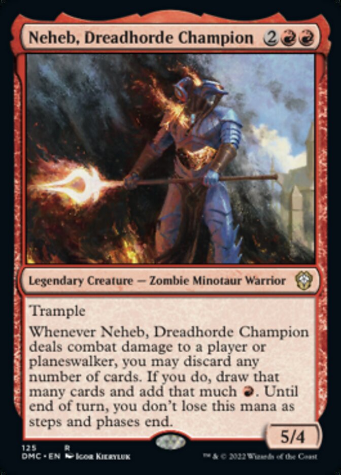 Neheb, Dreadhorde Champion [Dominaria United Commander] | Galaxy Games LLC