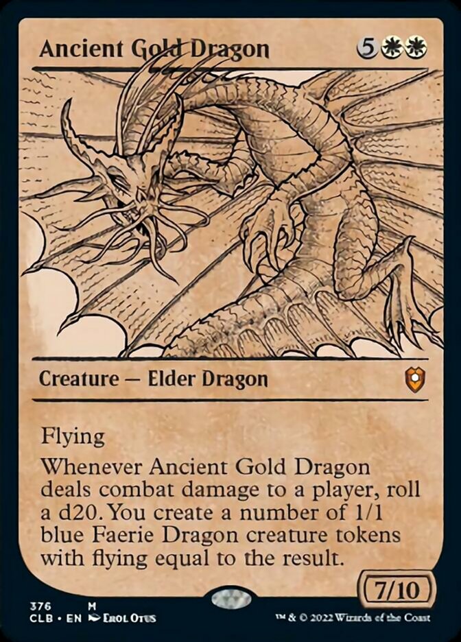 Ancient Gold Dragon (Showcase) [Commander Legends: Battle for Baldur's Gate] | Galaxy Games LLC