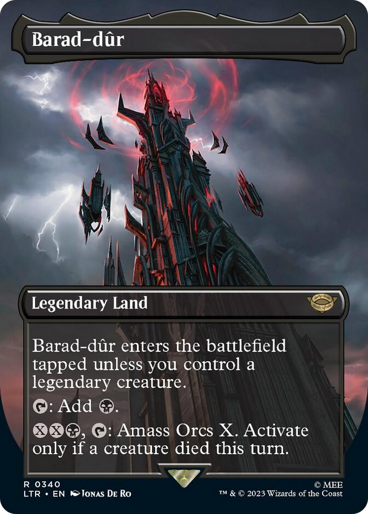 Barad-dur (Borderless Alternate Art) (340) [The Lord of the Rings: Tales of Middle-Earth] | Galaxy Games LLC