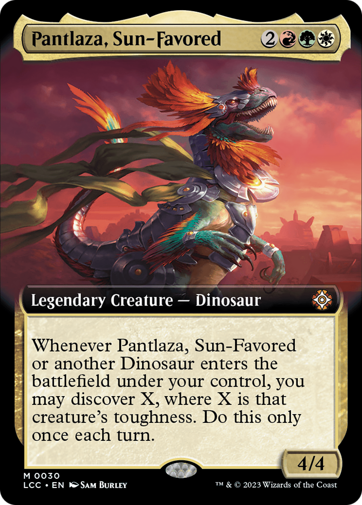 Pantlaza, Sun-Favored (Extended Art) [The Lost Caverns of Ixalan Commander] | Galaxy Games LLC