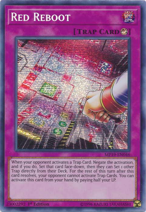 Red Reboot [MP19-EN046] Prismatic Secret Rare | Galaxy Games LLC