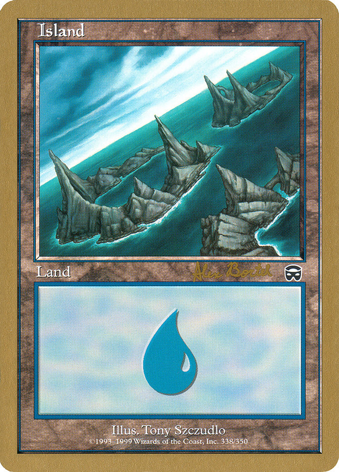 Island (ab338a) (Alex Borteh) [World Championship Decks 2001] | Galaxy Games LLC