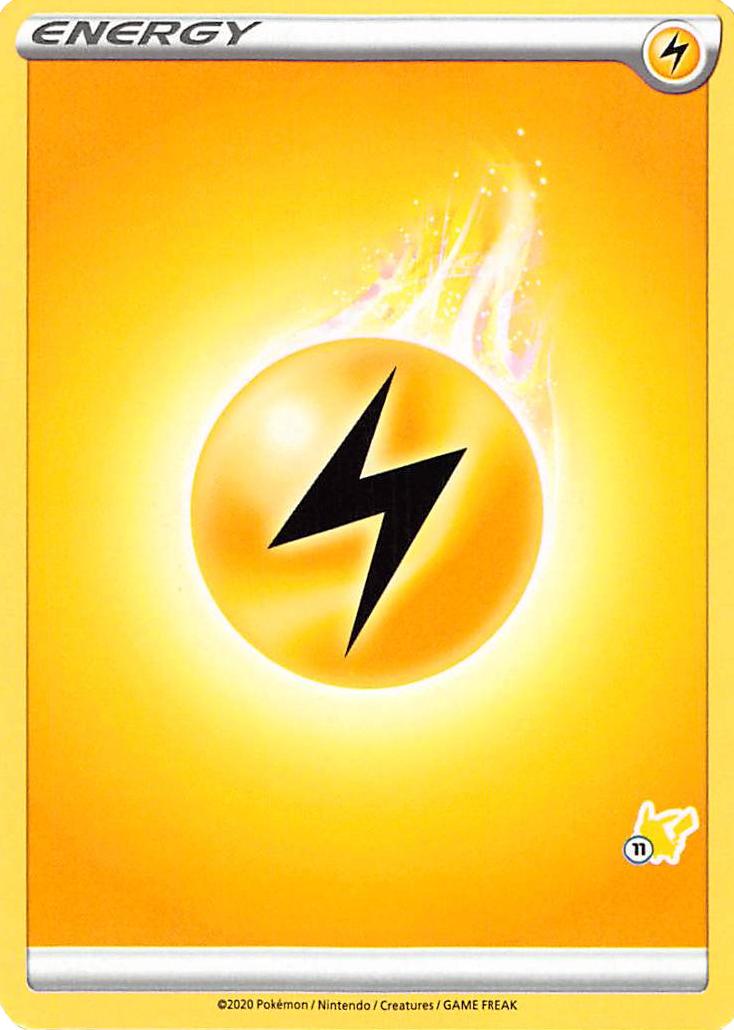 Lightning Energy (Pikachu Stamp #11) [Battle Academy 2022] | Galaxy Games LLC