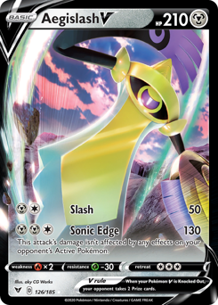 Aegislash V (126/185) [Sword & Shield: Vivid Voltage] | Galaxy Games LLC