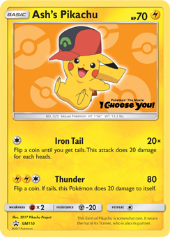 Ash's Pikachu (SM110) [Sun & Moon: Black Star Promos] | Galaxy Games LLC