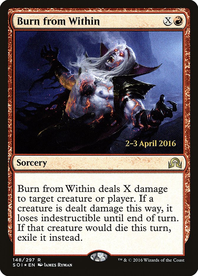 Burn from Within [Shadows over Innistrad Prerelease Promos] | Galaxy Games LLC