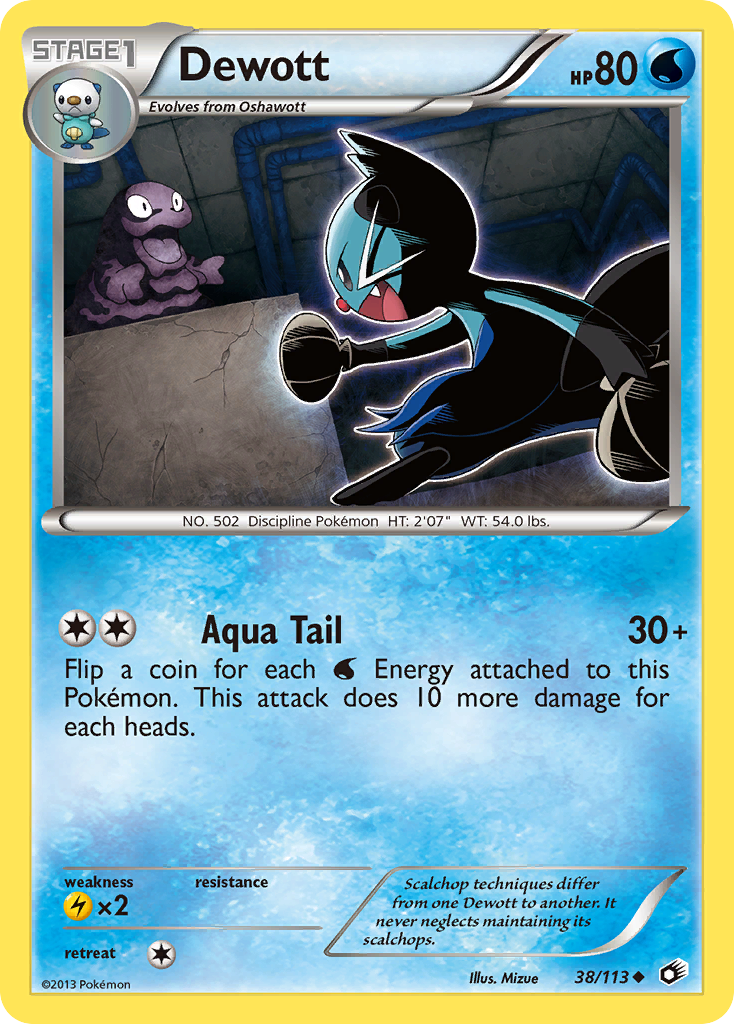 Dewott (38/113) [Black & White: Legendary Treasures] | Galaxy Games LLC