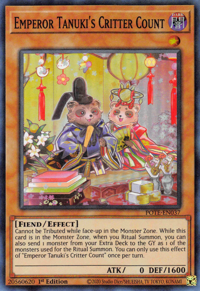 Emperor Tanuki's Critter Count [POTE-EN037] Super Rare | Galaxy Games LLC