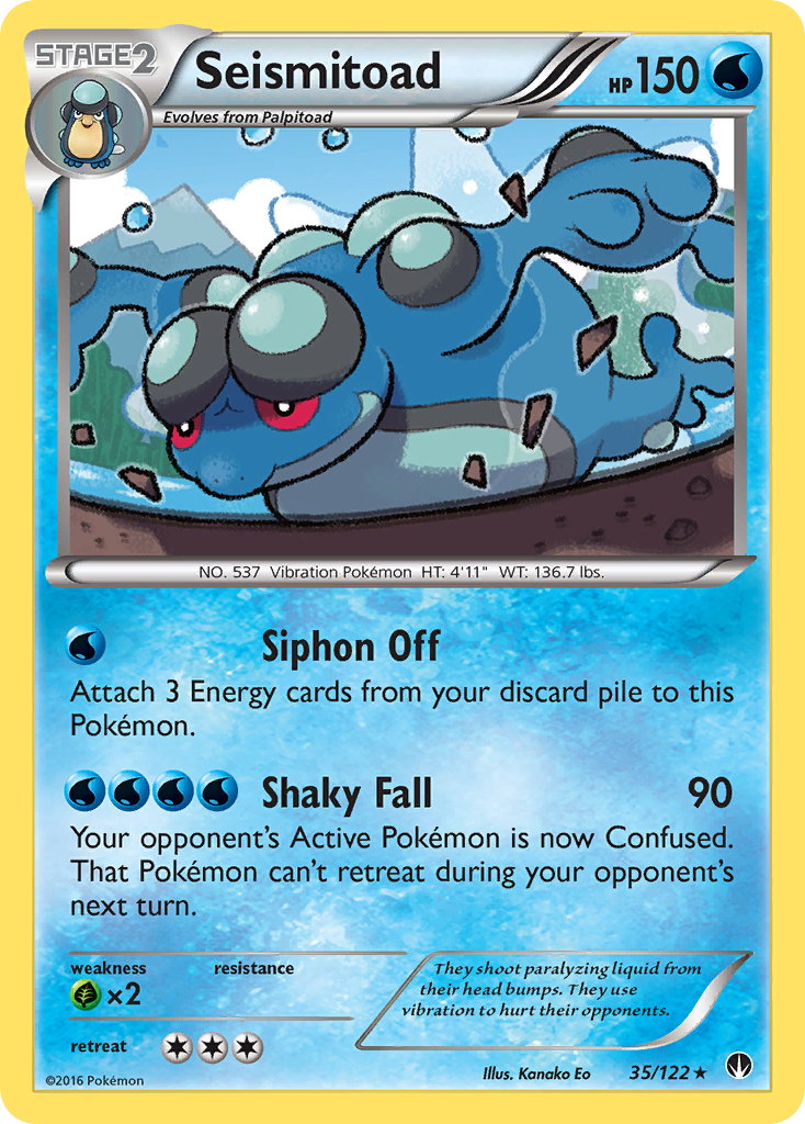 Seismitoad (35/122) [XY: BREAKpoint] | Galaxy Games LLC