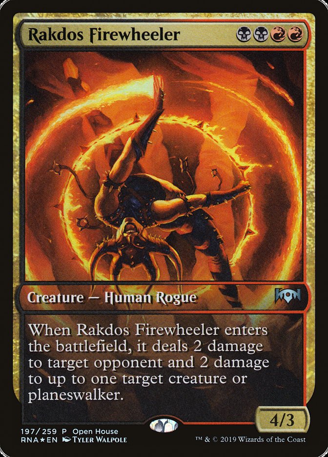 Rakdos Firewheeler (Open House) (Extended Art) [Ravnica Allegiance Promos] | Galaxy Games LLC