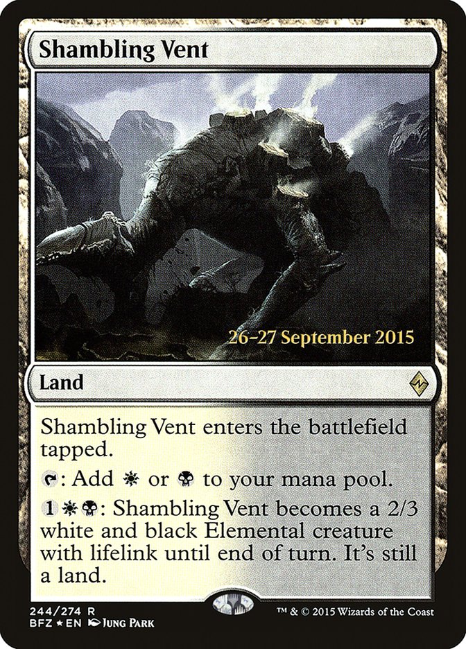 Shambling Vent [Battle for Zendikar Prerelease Promos] | Galaxy Games LLC