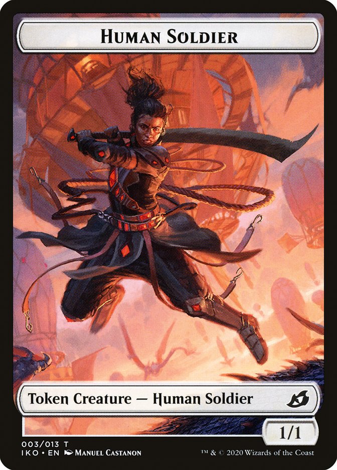 Human Soldier Token (003/013) [Ikoria: Lair of Behemoths Tokens] | Galaxy Games LLC