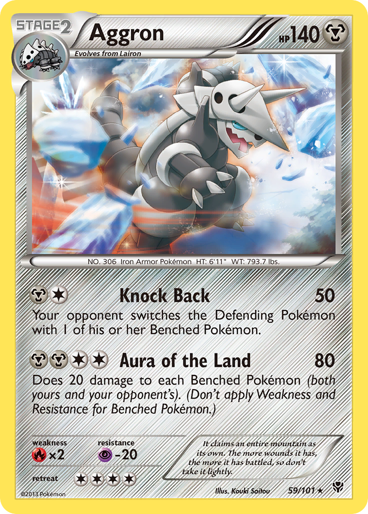 Aggron (59/101) [Black & White: Plasma Blast] | Galaxy Games LLC