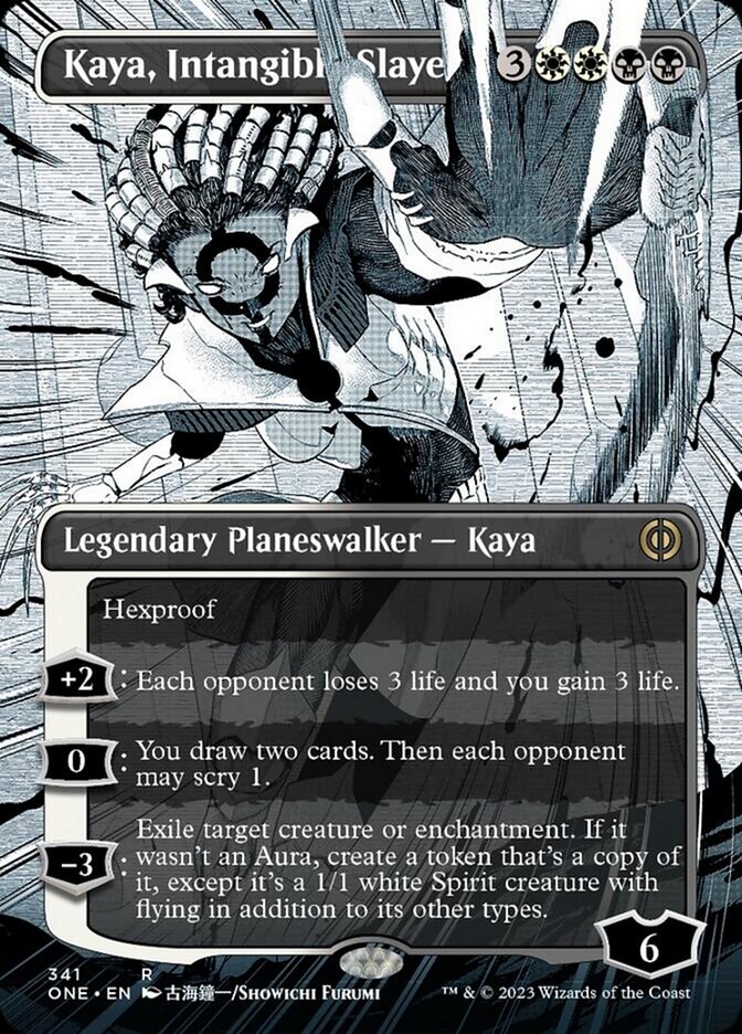 Kaya, Intangible Slayer (Borderless Manga) [Phyrexia: All Will Be One] | Galaxy Games LLC