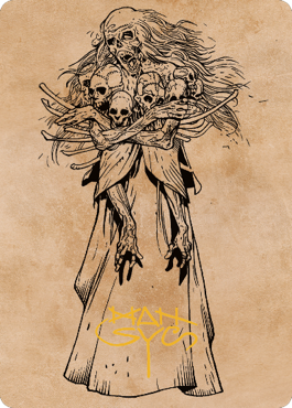 Myrkul, Lord of Bones Art Card (73) (Gold-Stamped Signature) [Commander Legends: Battle for Baldur's Gate Art Series] | Galaxy Games LLC