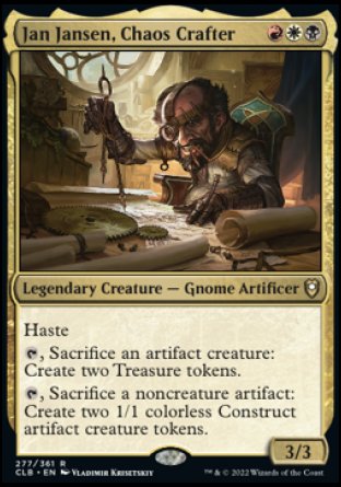 Jan Jansen, Chaos Crafter [Commander Legends: Battle for Baldur's Gate] | Galaxy Games LLC