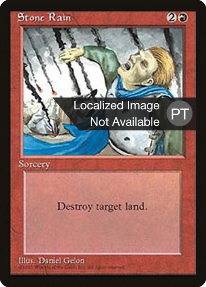 Stone Rain [Fourth Edition (Foreign Black Border)] | Galaxy Games LLC