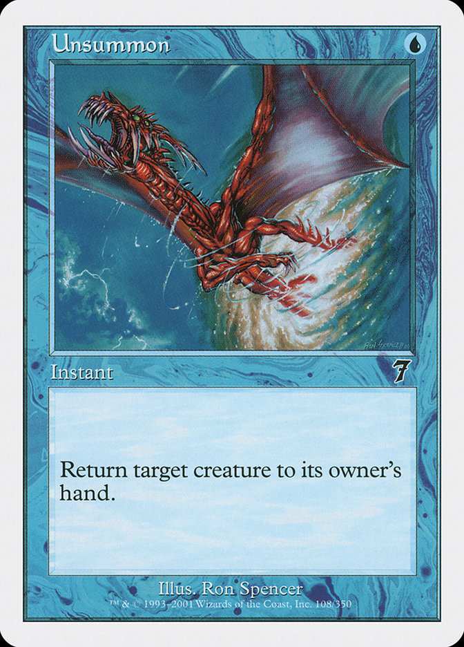 Unsummon [Seventh Edition] | Galaxy Games LLC