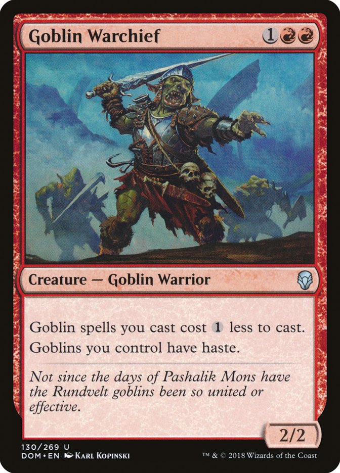 Goblin Warchief [Dominaria] | Galaxy Games LLC