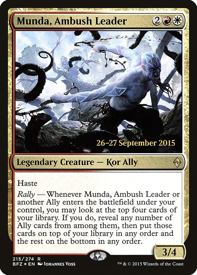 Munda, Ambush Leader [Battle for Zendikar Prerelease Promos] | Galaxy Games LLC