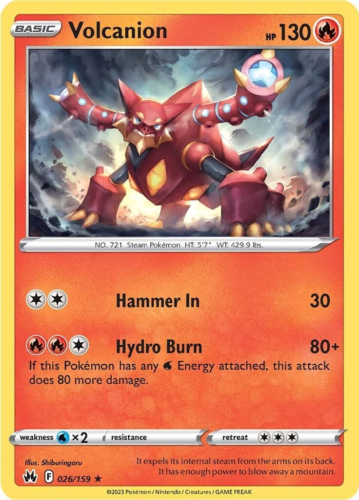 Volcanion (026/159) [Sword & Shield: Crown Zenith] | Galaxy Games LLC