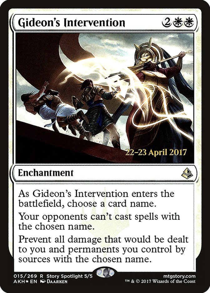 Gideon's Intervention [Amonkhet Prerelease Promos] | Galaxy Games LLC